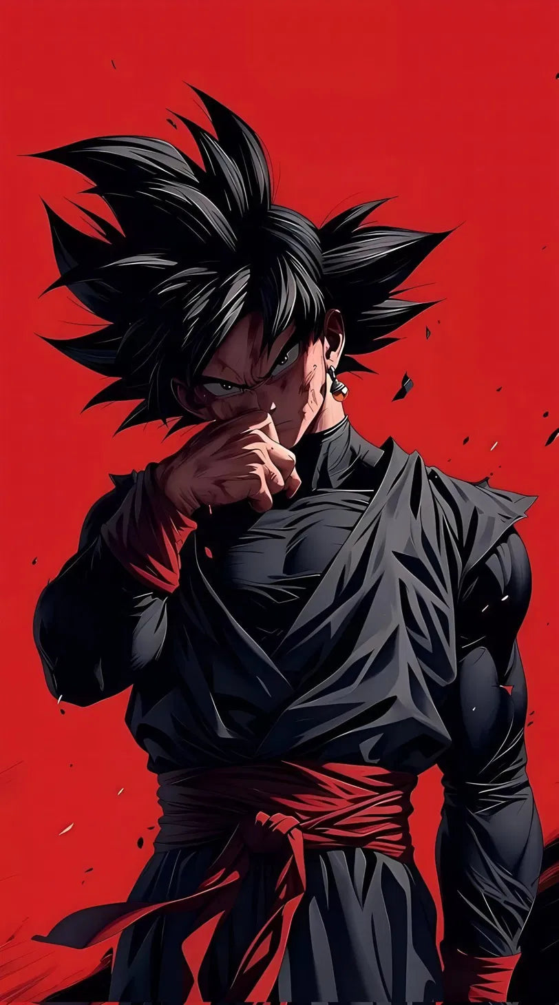 Goku Black Dark Warrior Red Poster
