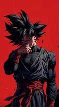 Goku Black Dark Warrior Red Poster