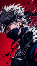 Kakashi Hatake Red Splatter Poster