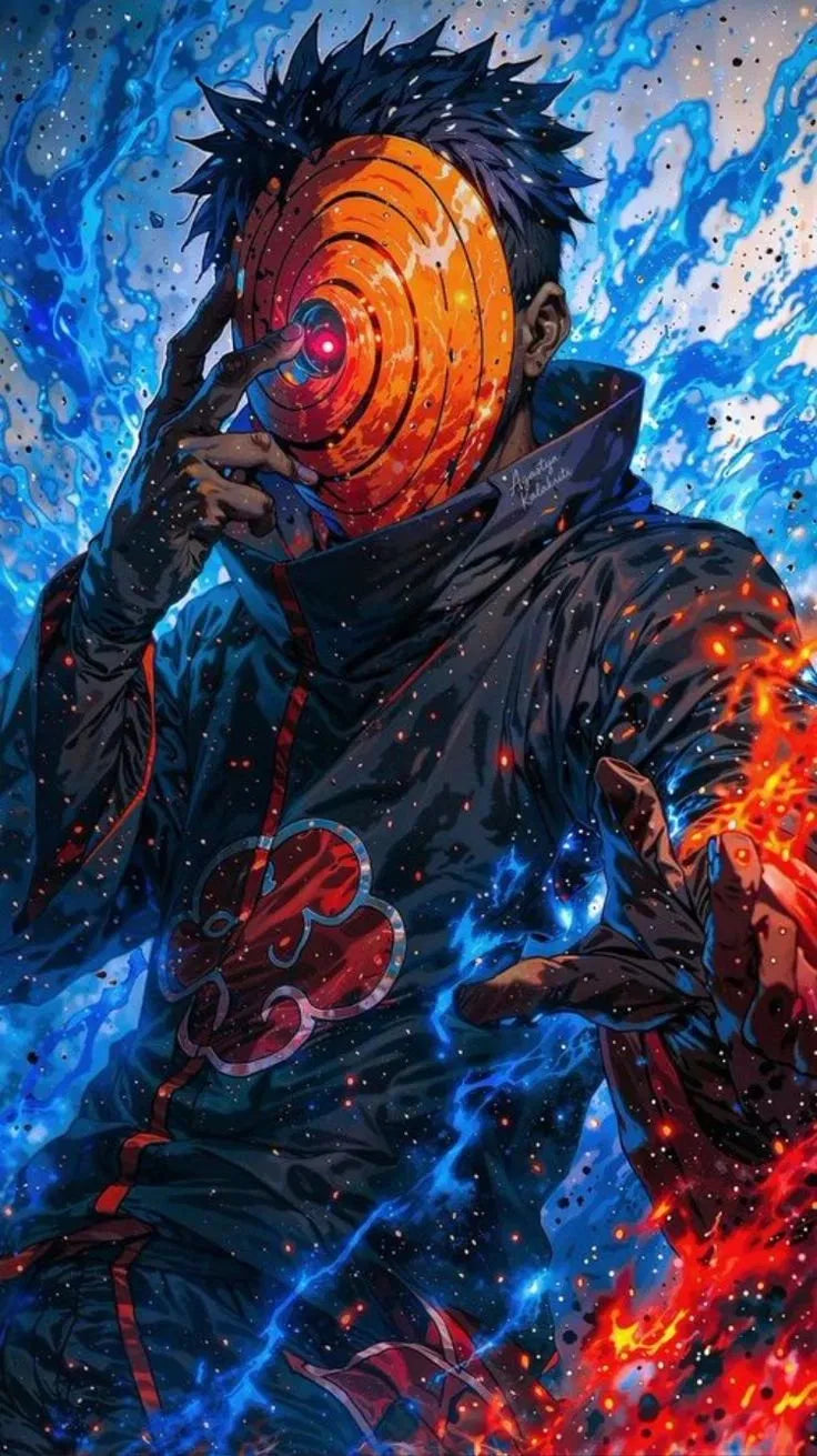Obito Galaxy Fire Mask Poster