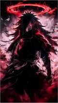 Madara Uchiha Red Glow Warrior Poster