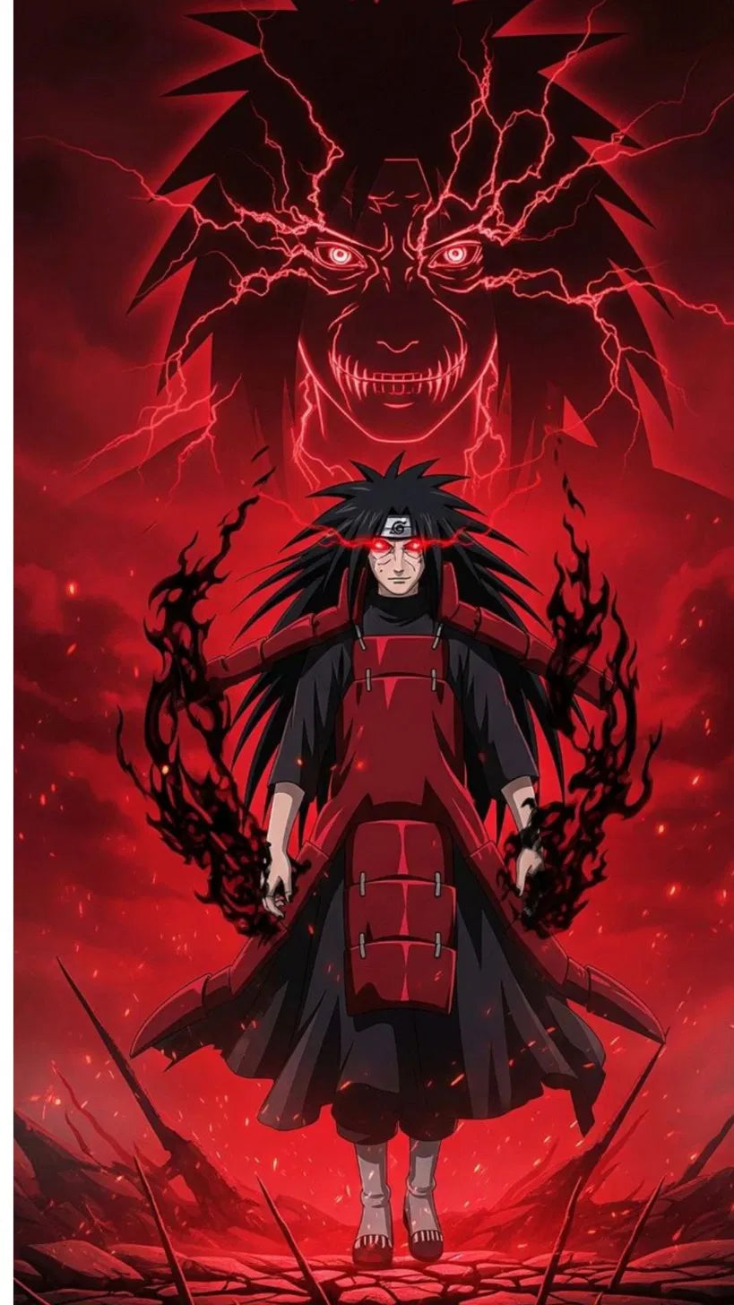 Madara Ten-Tails Red Aura Poster