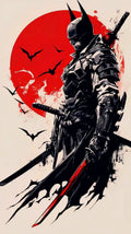 Samurai Knight Poster | Batman Inspired Wall Art
