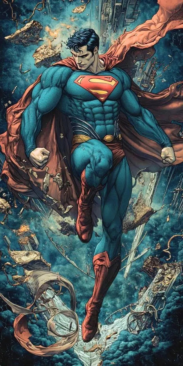 Man of Steel Flight Poster | Superman Wall Art