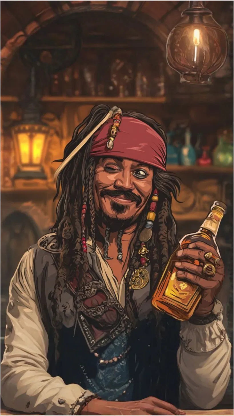 Tavern Pirate Poster | Jack Sparrow Inspired Art
