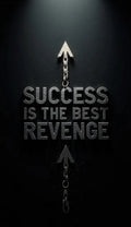 Success Is The Best Revenge Poster | Bold Typography Art