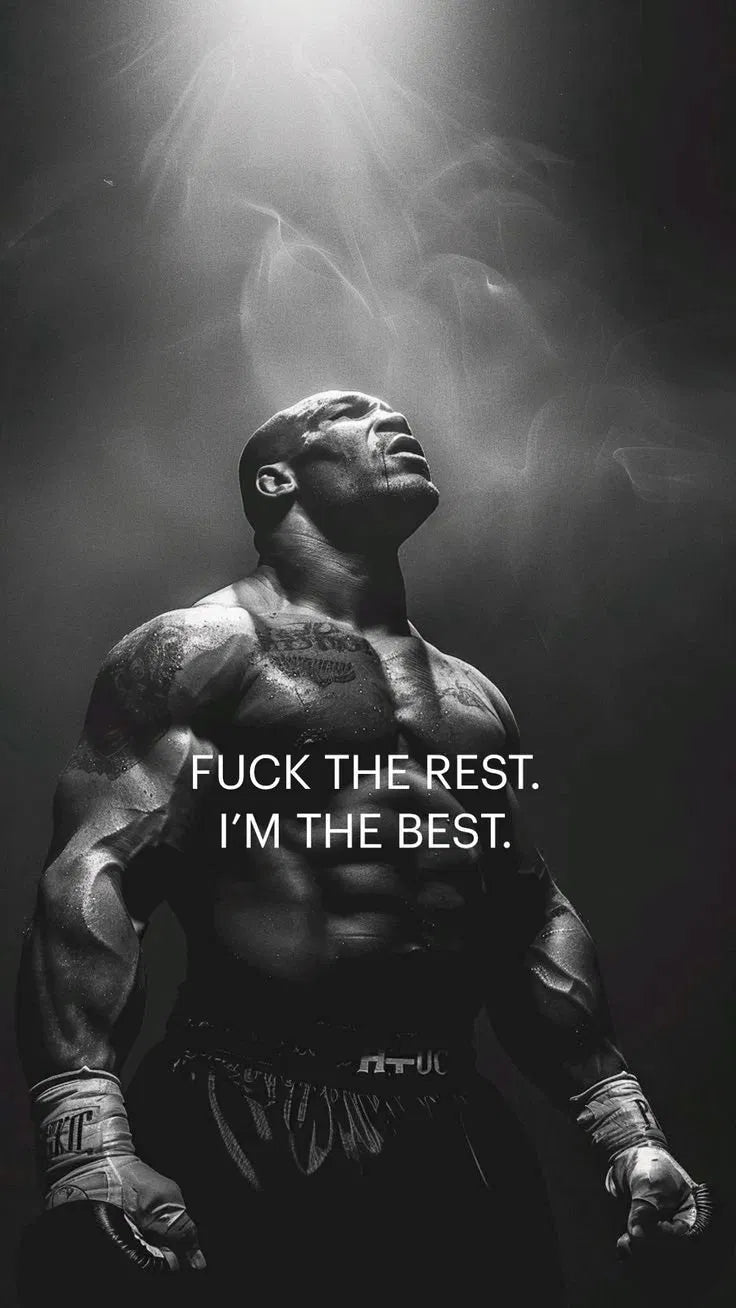 Unstoppable Mindset Poster | Bold Fighter Wall Art