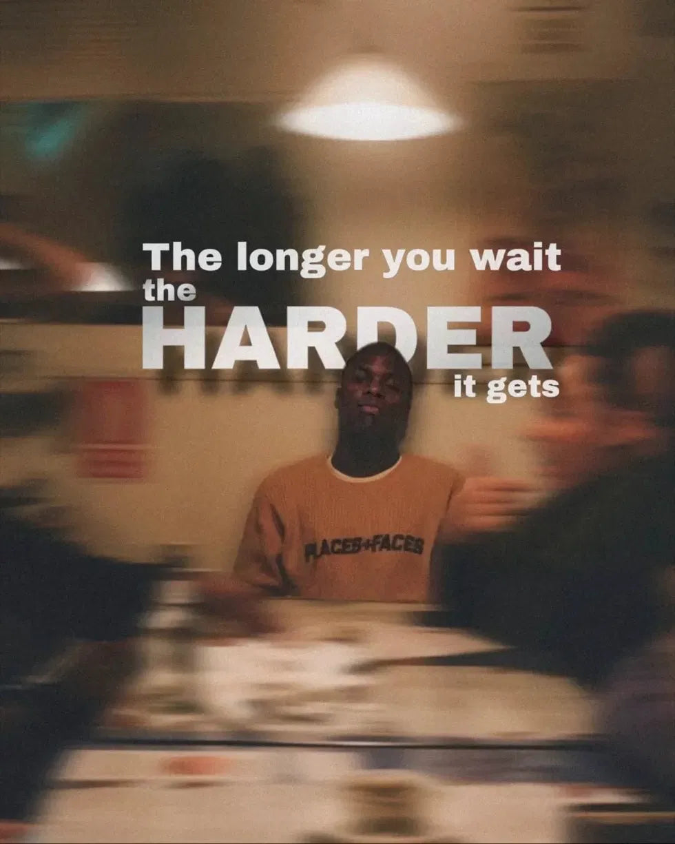 The Longer You Wait Poster | Urgency Mindset Wall Art