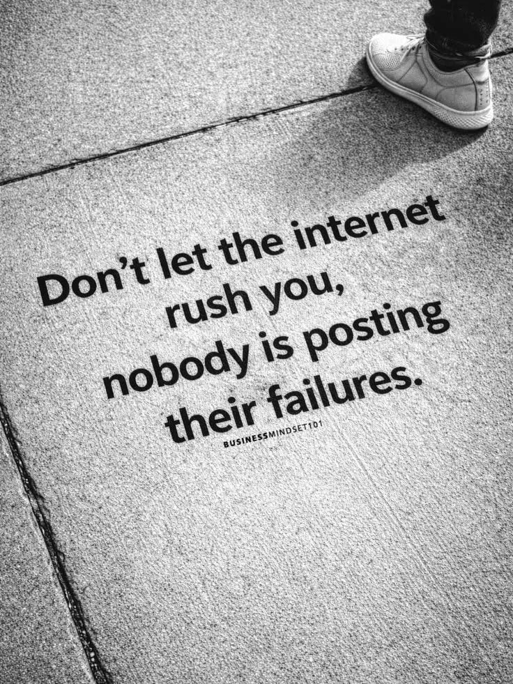 Don't Rush Poster | Social Media Mindset Wall Art